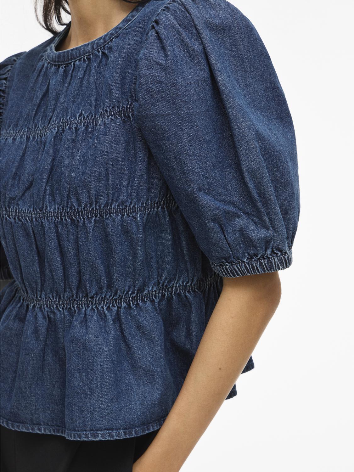 VIHEIDI Top - Dark Blue Denim - VERO MODA & VILA Bergvik